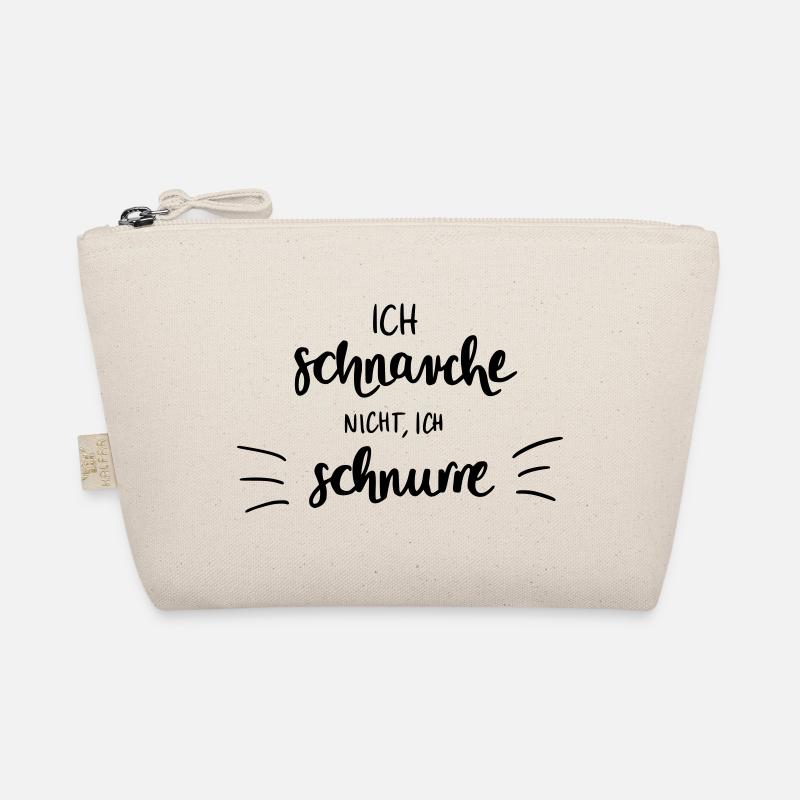 Ich schnarche nicht - Ich schnurre Bio-Täschchen