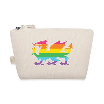 Pride Month LGBTQ - LGBTQ Welsh Dragon - Organic Pouch - nature - Front