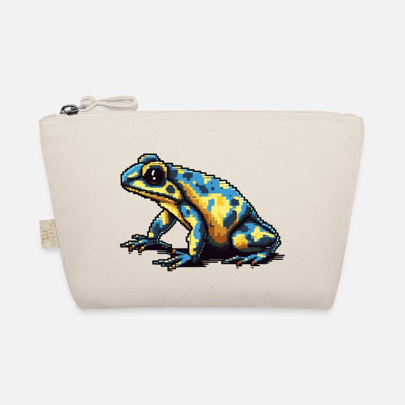 Rétro pixel coloré poison dart grenouille en 8 bit Trousse biologique