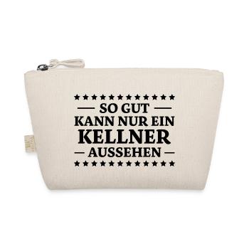Kellner Spruch Restaurant Lustige Kellner Geschenk - Bio-Täschchen - Natur - Vorne