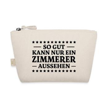 Zimmerer Spruch Zimmermann Witz Zimmerer Geschenk - Bio-Täschchen - Natur - Vorne