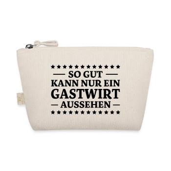 Gastwirt Spruch Kneipe Wirt Fun Gastwirt Geschenk - Bio-Täschchen - Natur - Vorne
