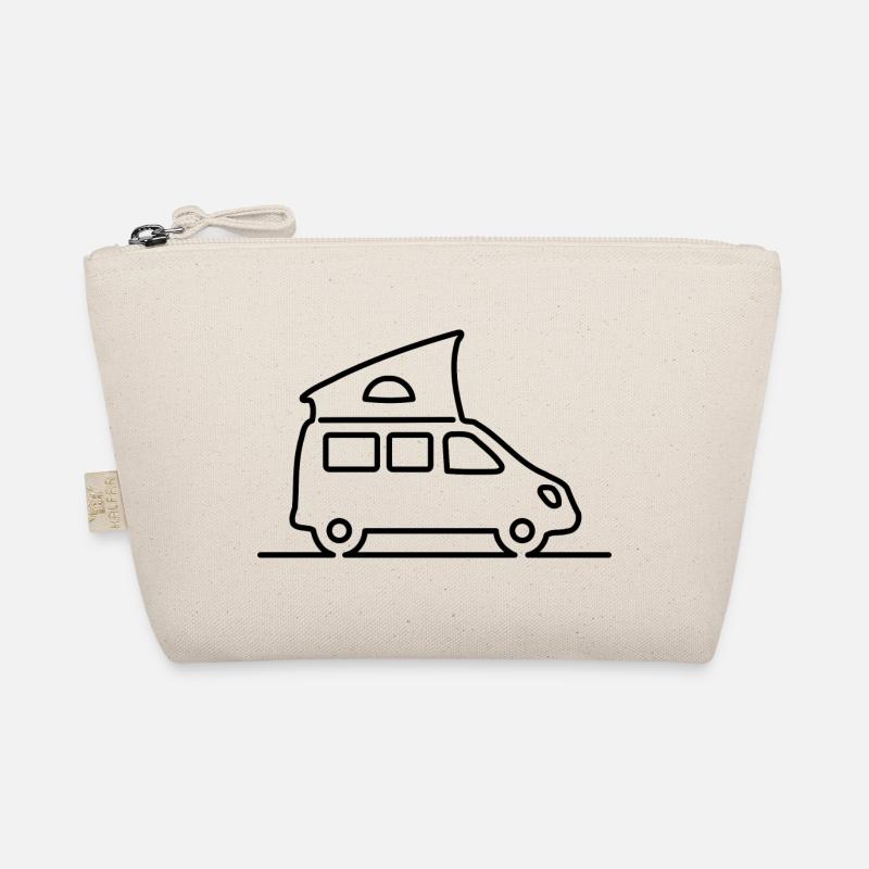 Campingbus / Van - Schlichte Kontur - Bio-Täschchen - Natur