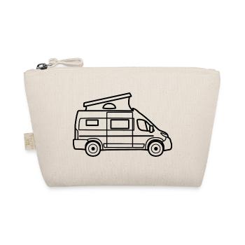 Kastenwagen / Camper Van mit Aufstelldach - Neu - Bio-Täschchen - Natur - Vorne