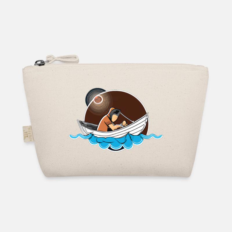 Fischer im Mondschein Mit Kind Bio-Täschchen