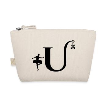 Buchstabe u Ballerina - Bio-Täschchen - Natur - Vorne