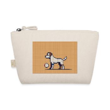 Pixel-Hund - Bio-Täschchen - Natur - Vorne