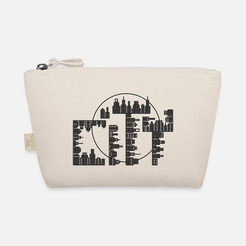 Skyline, City - black version Organic Pouch