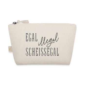 Egal Illegal Scheißegal - Text Spruch summitXpeak - Bio-Täschchen - Natur - Vorne