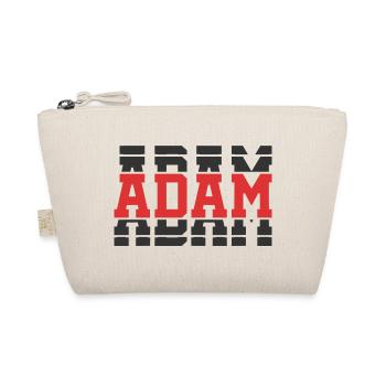 Adam t-shirt t-shirt gift idea stacked text - Organic Pouch - nature - Front