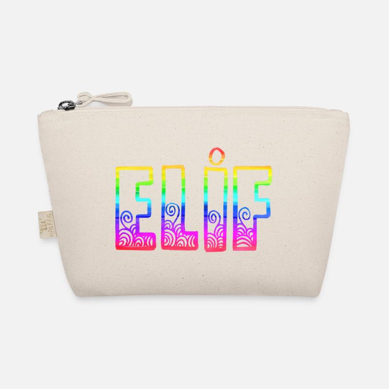 elif rs regenbogen - Bio-Täschchen - Natur