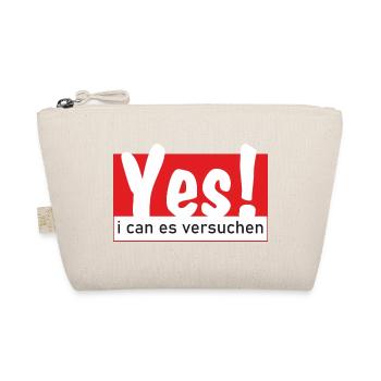Yes i can es versuchen - Bio-Täschchen - Natur - Vorne