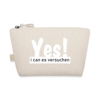 Yes i can es versuchen! - Bio-Täschchen - Natur - Vorne