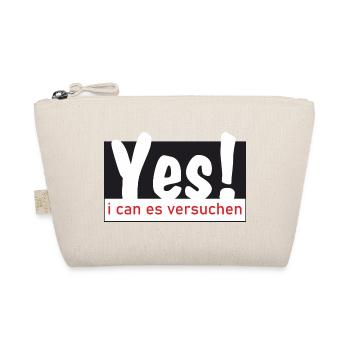 Yes i can es versuchen! - Bio-Täschchen - Natur - Vorne