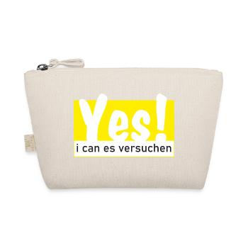 Yes i can es versuchen! - Bio-Täschchen - Natur - Vorne