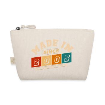 Made in 2005 Anniversary 19 Years - Organic Pouch - nature - Front