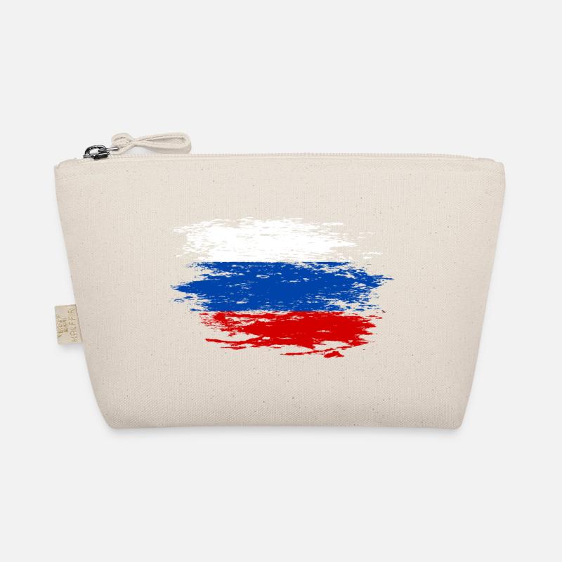 Russia flag used Organic Pouch