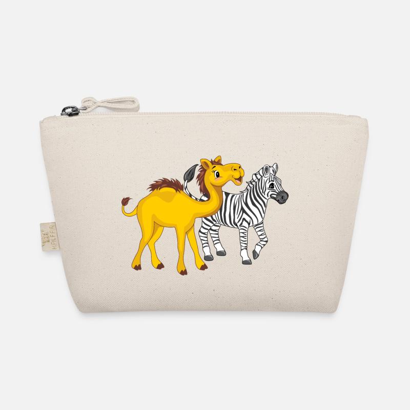 Cute camel and zebra Organic Pouch
