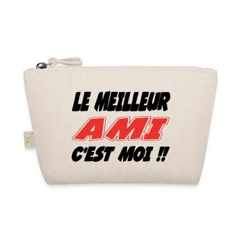 The best FRIEND is me!! - Organic Pouch - nature - Front