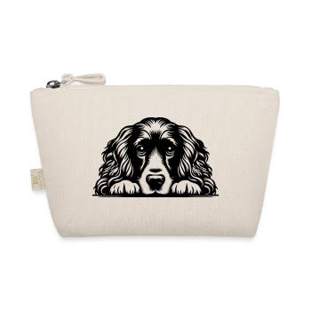 Cocker Spaniel Kopf mit Pfoten - Bio-Täschchen - Natur - Vorne