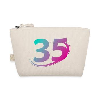 Number 35 multicolor - Organic Pouch - nature - Front