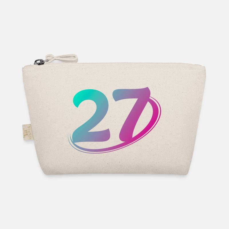 Number 27 multicolor Organic Pouch