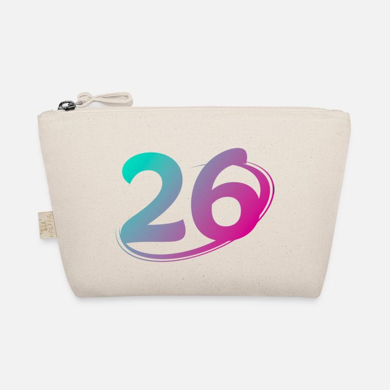 Number 26 multicolor Organic Pouch