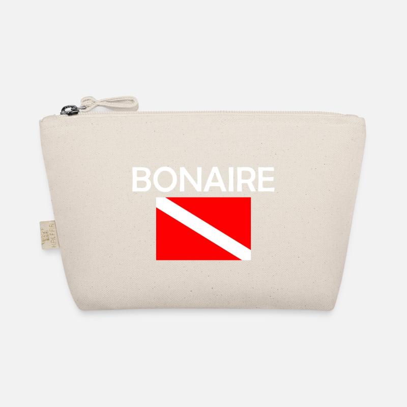 Bonaire Diver Down Flag - Scuba - Diving - Tauchen Organic Pouch