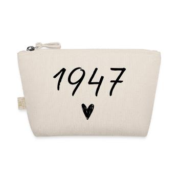 1947 coeur anniversaire - Trousse biologique - nature - Devant