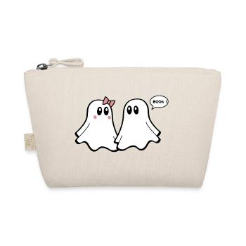 Ghost T-Shirt - Lustige Paare 04 - Bio-Täschchen - Natur - Vorne