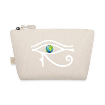 Gaze on the world (white) - Organic Pouch - nature - Front