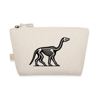 Skeleton Dinosaur - Organic Pouch - nature - Front