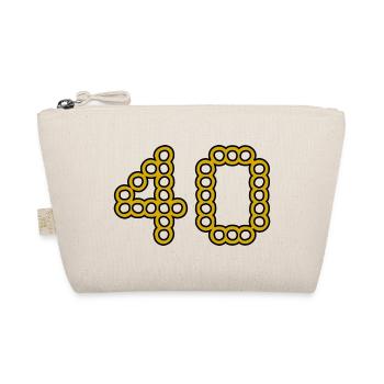 40. 40 YEARS. 40th ANNIVERSARY. 40 YEARS ANNIVERSARY. - Organic Pouch - nature - Front