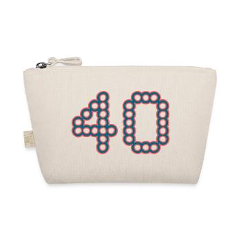 40. 40 YEARS. 40th ANNIVERSARY. 40 YEARS ANNIVERSARY. - Organic Pouch - nature - Front