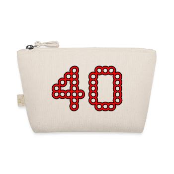 ANNIVERSARY. HAPPY BIRTHDAY. HAPPY BIRTHDAY. - Organic Pouch - nature - Front