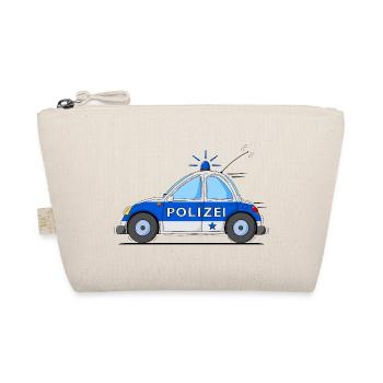Police Car Blue - Organic Pouch - nature - Front