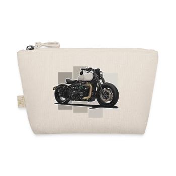 Bobber // Custom // Motorrad - Bio-Täschchen - Natur - Vorne