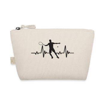 Tennis heartbeat - Organic Pouch - nature - Front