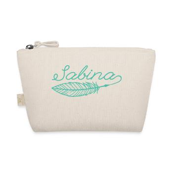Stylo prénom Sabina - Trousse biologique - nature - Devant
