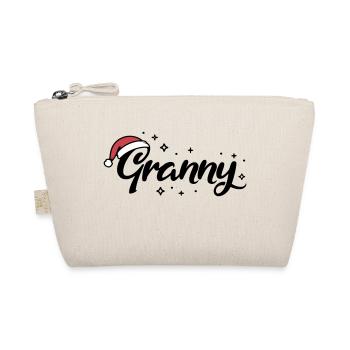 Weihnachtsmütze Granny Oma - Bio-Täschchen - Natur - Vorne