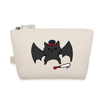 Funny & Cute Baseball Bat / Bat - Organic Pouch - nature - Front