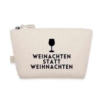 WEINachten statt Weihnachten - Bio-Täschchen - Natur - Vorne