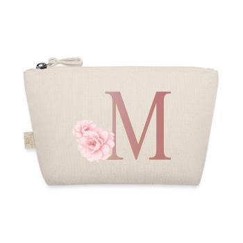 Lettre M avec des fleurs - Trousse biologique - nature - Devant