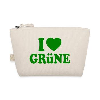I love grüne - Bio-Täschchen - Natur - Vorne