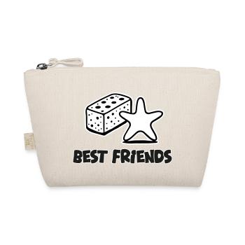 Sponge and Starfish - Best Friends Design - Organic Pouch - nature - Front