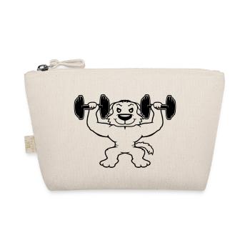 Chien Bodybuilder Muscles forts Gym Haltérophilie - Trousse biologique - nature - Devant