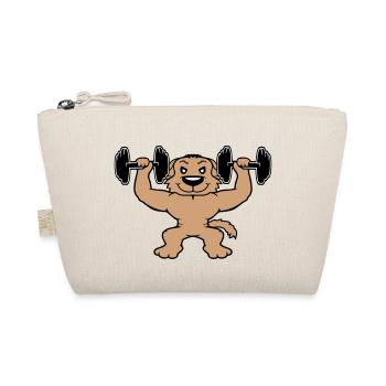Chien Bodybuilder Muscles forts Gym Haltérophilie - Trousse biologique - nature - Devant