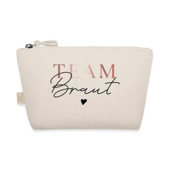 Team Braut Minimal Rosegold - Bio-Täschchen - Natur - Vorne