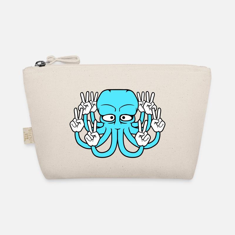 Kraken Peace Hand Sign Victory Symbol Hands Fun Organic Pouch