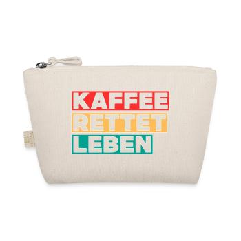 Kaffee rettet Leben - Bio-Täschchen - Natur - Vorne